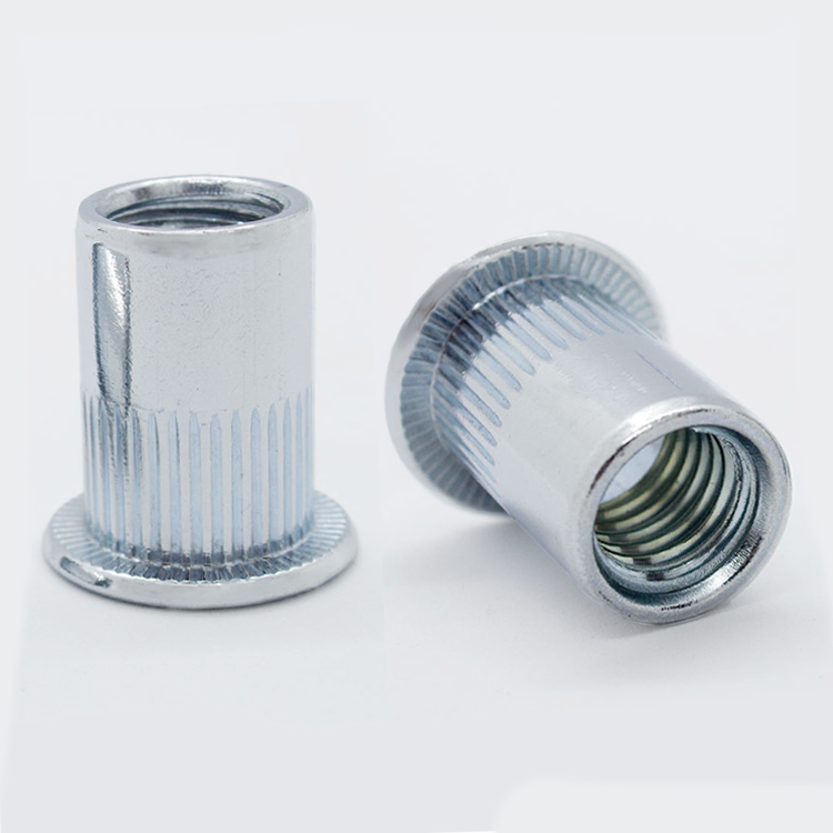 Somun Perçin Yuvarlak Tırtıklı Çelik Flanşlı Kafa.png